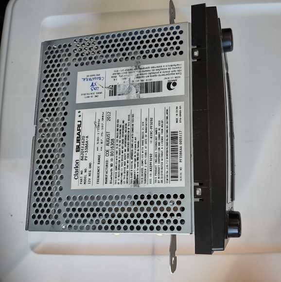 Clarion Subaru Stereo PF-3386A-A CD Bluetooth 86201FJ620 2013 Crosstrek Headunit - Picture 2 of 9